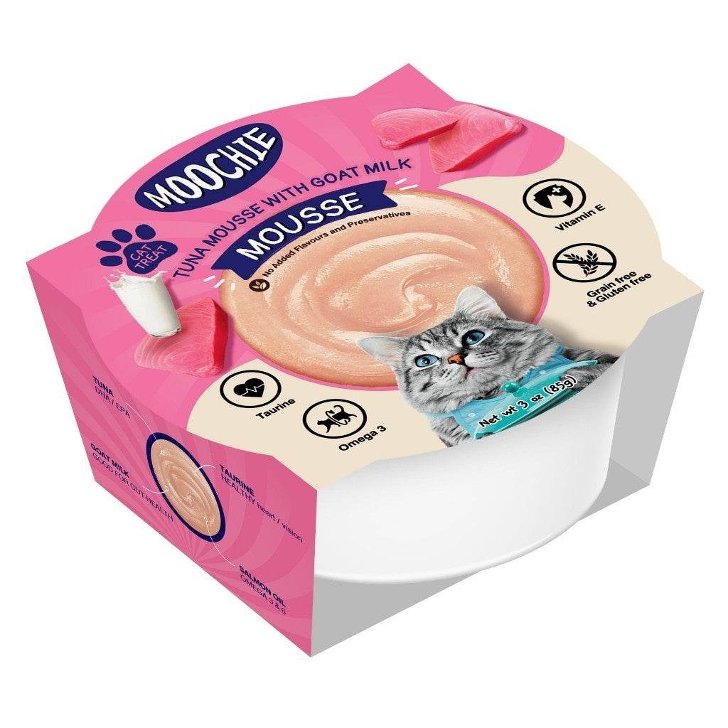 Moochie Seafood Selection Cat Food 85g Tuna Mousse GoatMilk