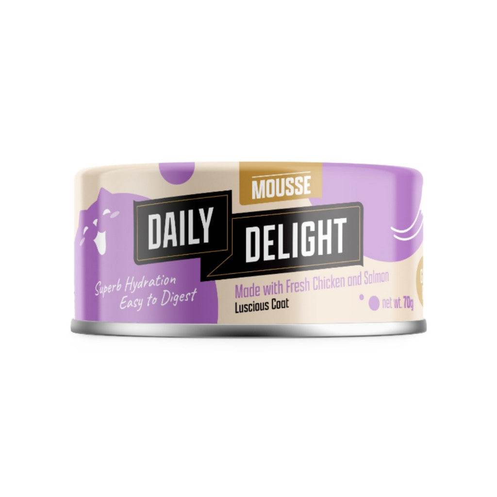 Daily Delight Mousse Wet Cat Food Chicken & Salmon 70g