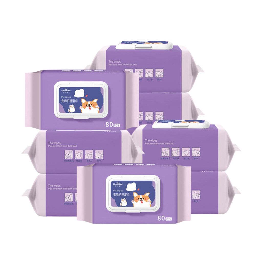 Pet Cleaning Wet Wipes 80pcs 80pcs Pet Wipes