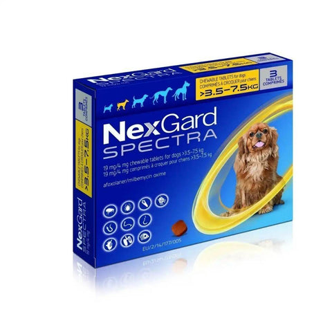 NexGard Spectra Chewable Tablets for Dogs ExtraSmall (2-3.5kg)