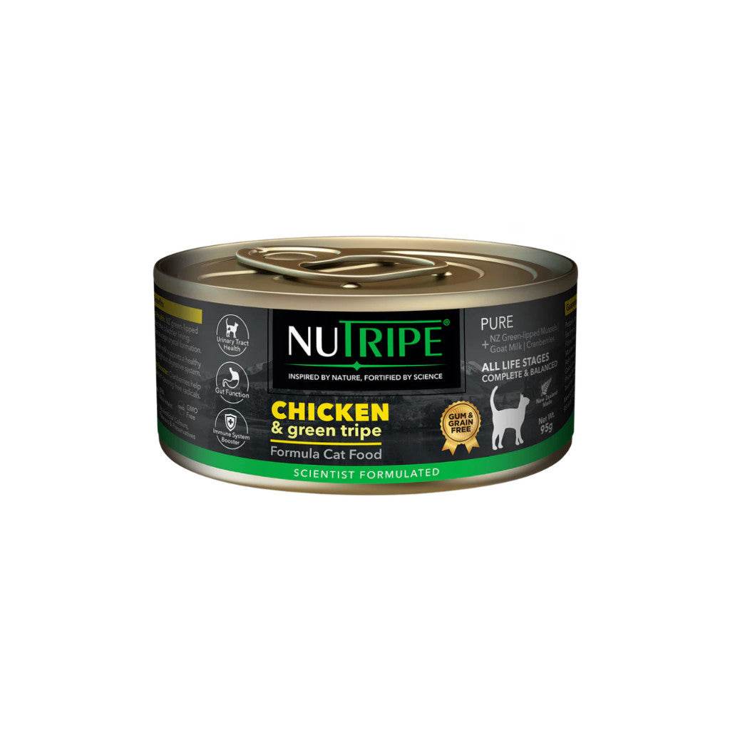 Nutripe Pure Wet Cat Food 95g Chicken & Green Tripe