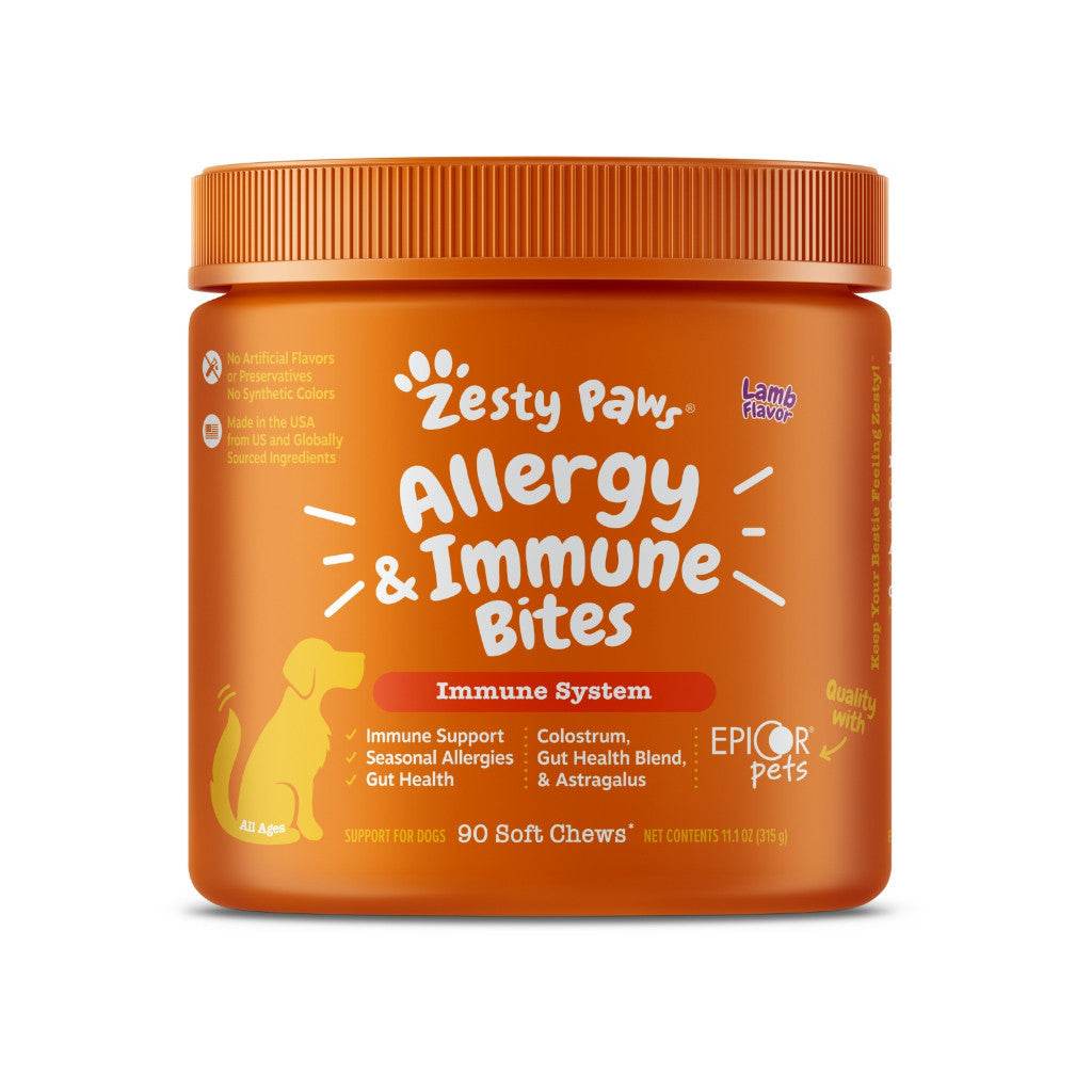 Zesty Paws Multivitamin Bites for Dogs Immune Lamb 90s