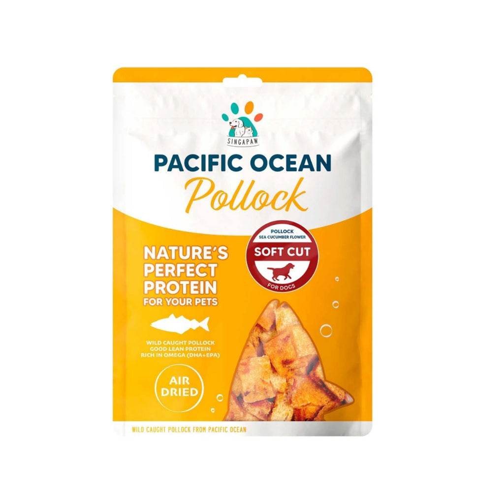 Singapaw Salmon & Pollock Cat & Dog Treats Pollock Cucumber Cut