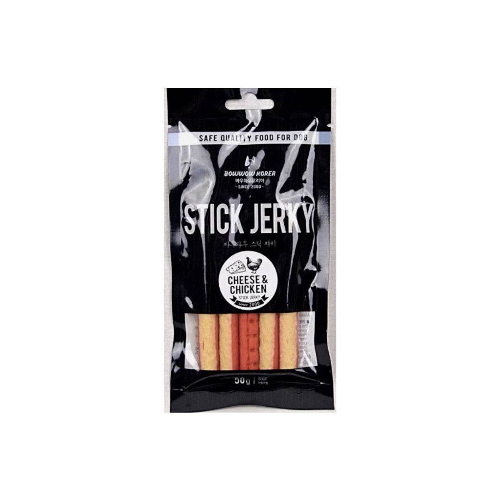 Bow Wow Korea Dog Jerky Stick Treats 40g Cheese & Chicken 50g