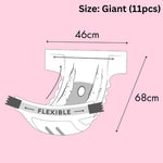 Altimate Pet Antibacterial Disposable Female Pet Diaper Female Giant 11pcs
