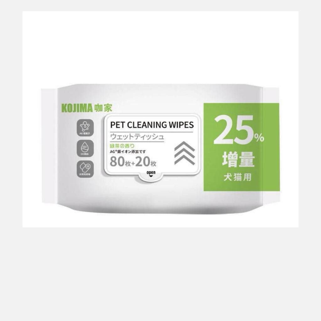 Kojima Pet Wipes Green Tea 100s