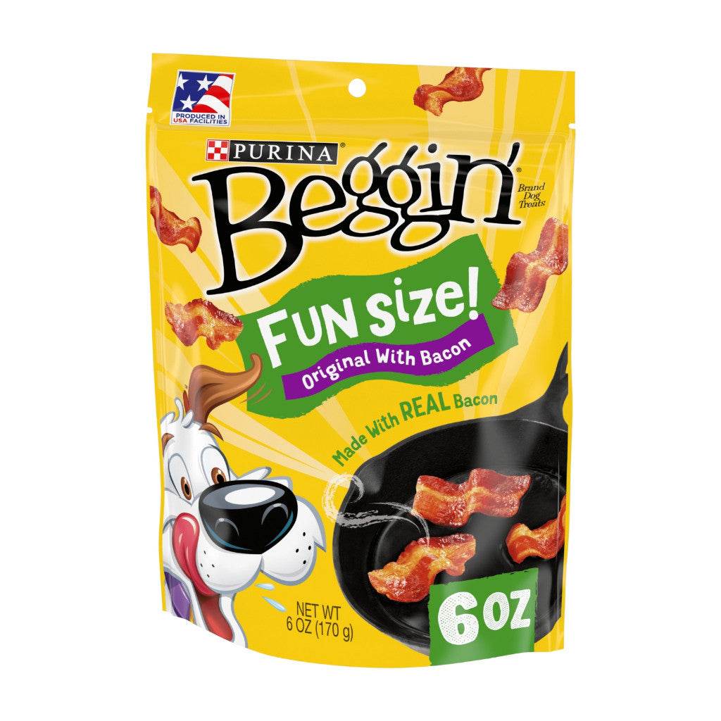 Purina Beggin' Dog Treats 170g Fun Size Bacon