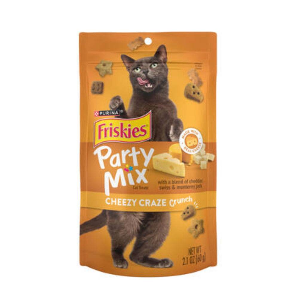 Friskies Party Mix Chicken Grilled Crunch Cat Food 60g Cheezy Craze