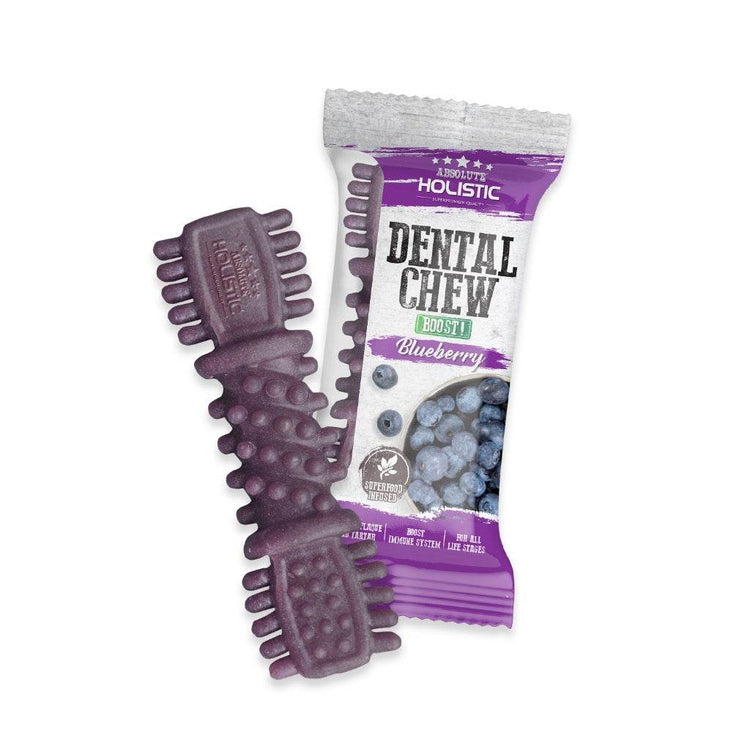 25g Absolute Holistic Dog Dental Chews Blueberry