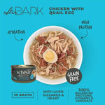 Schesir After Dark Wet Cat Food 80g Wholefood Chicken Quail Egg