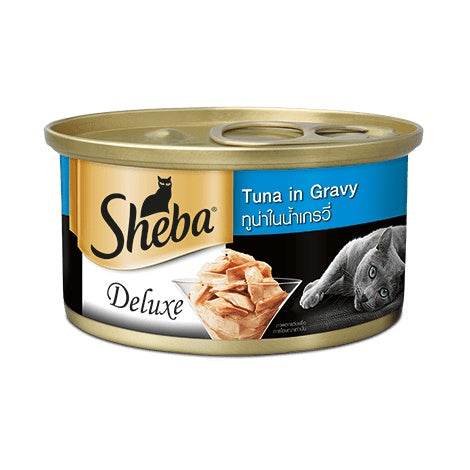 Sheba Deluxe Canned Wet Cat Food 85g - High-Protein Meal for Cats