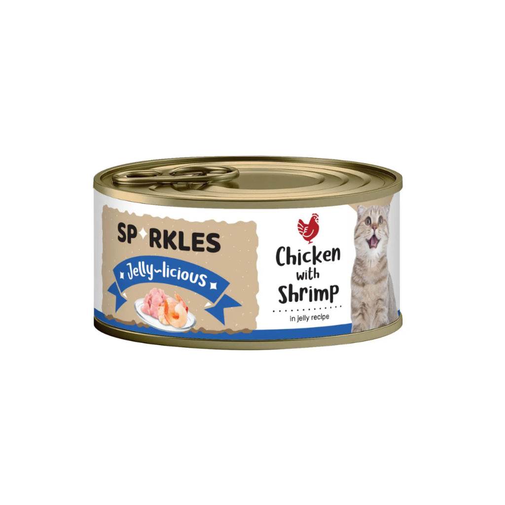 Sparkles Healthy Cat Food Jelly Chicken Shrimp