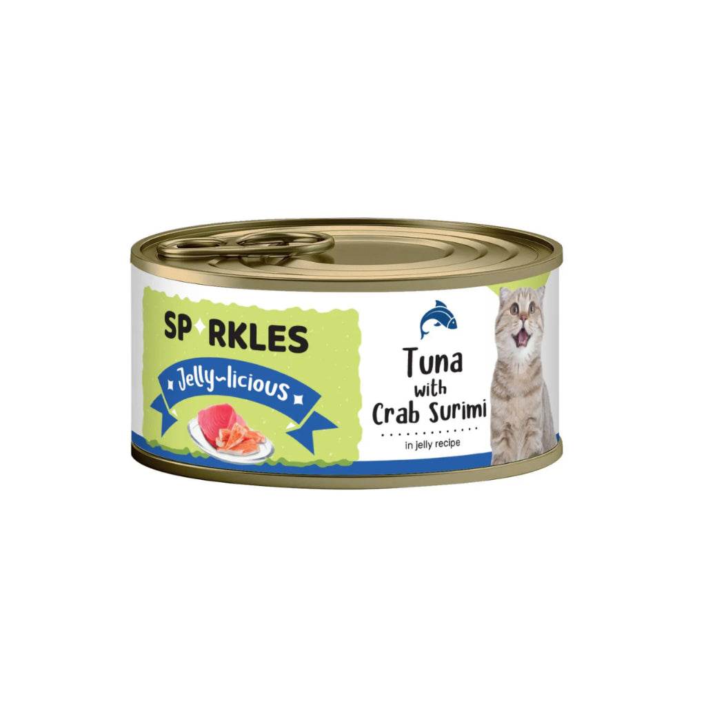 Sparkles Healthy Cat Food Jelly Tuna Crab