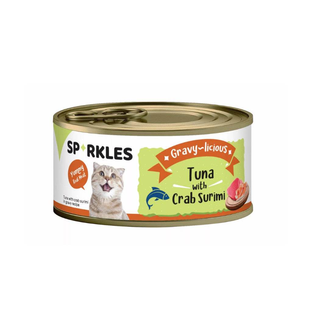 Sparkles Healthy Cat Food Gravy Tuna Crab