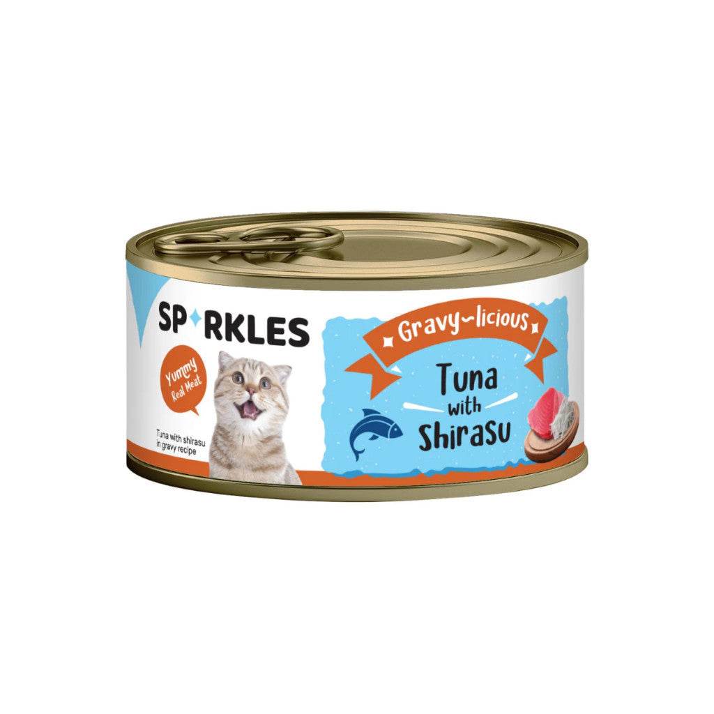 Sparkles Healthy Cat Food Gravy Tuna Shirasu