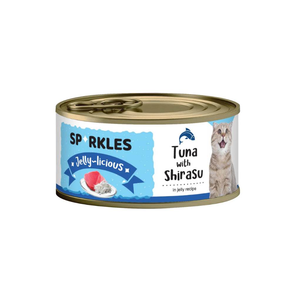 Sparkles Healthy Cat Food Jelly Tuna Shirasu