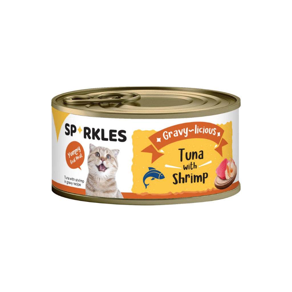 Sparkles Healthy Cat Food Gravy Tuna Shrimp