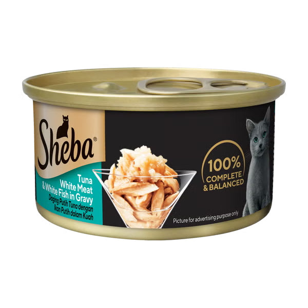 Sheba Deluxe Canned Wet Cat Food 85g - High-Protein Meal for Cats