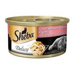 Sheba Deluxe Canned Wet Cat Food 85g - High-Protein Meal for Cats