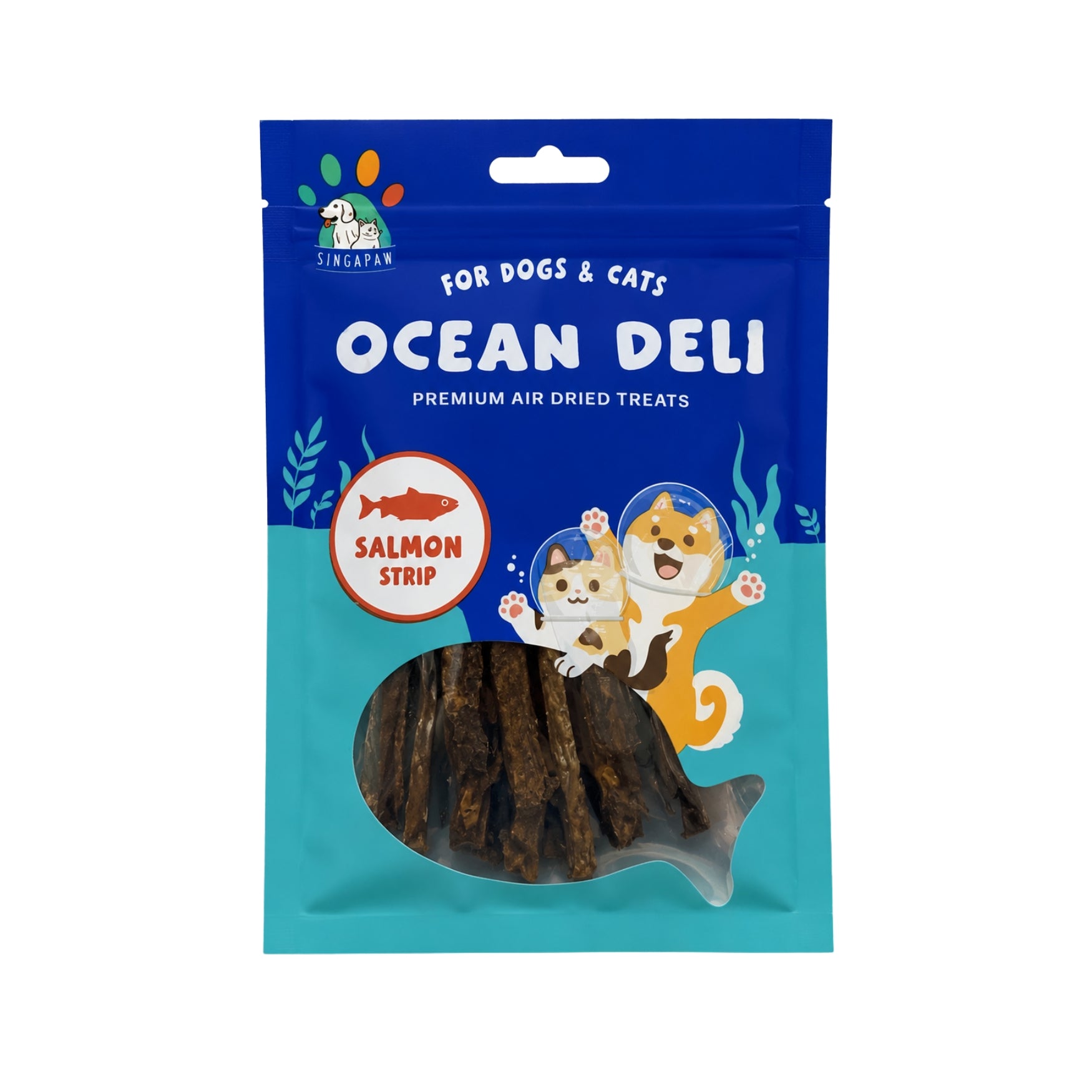 Singapaw Salmon & Pollock Cat & Dog Treats Salmon Shrimp