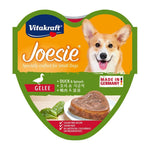 Vitakraft Joesie & Poesie Hearts Tray 85g Duck & Spinach