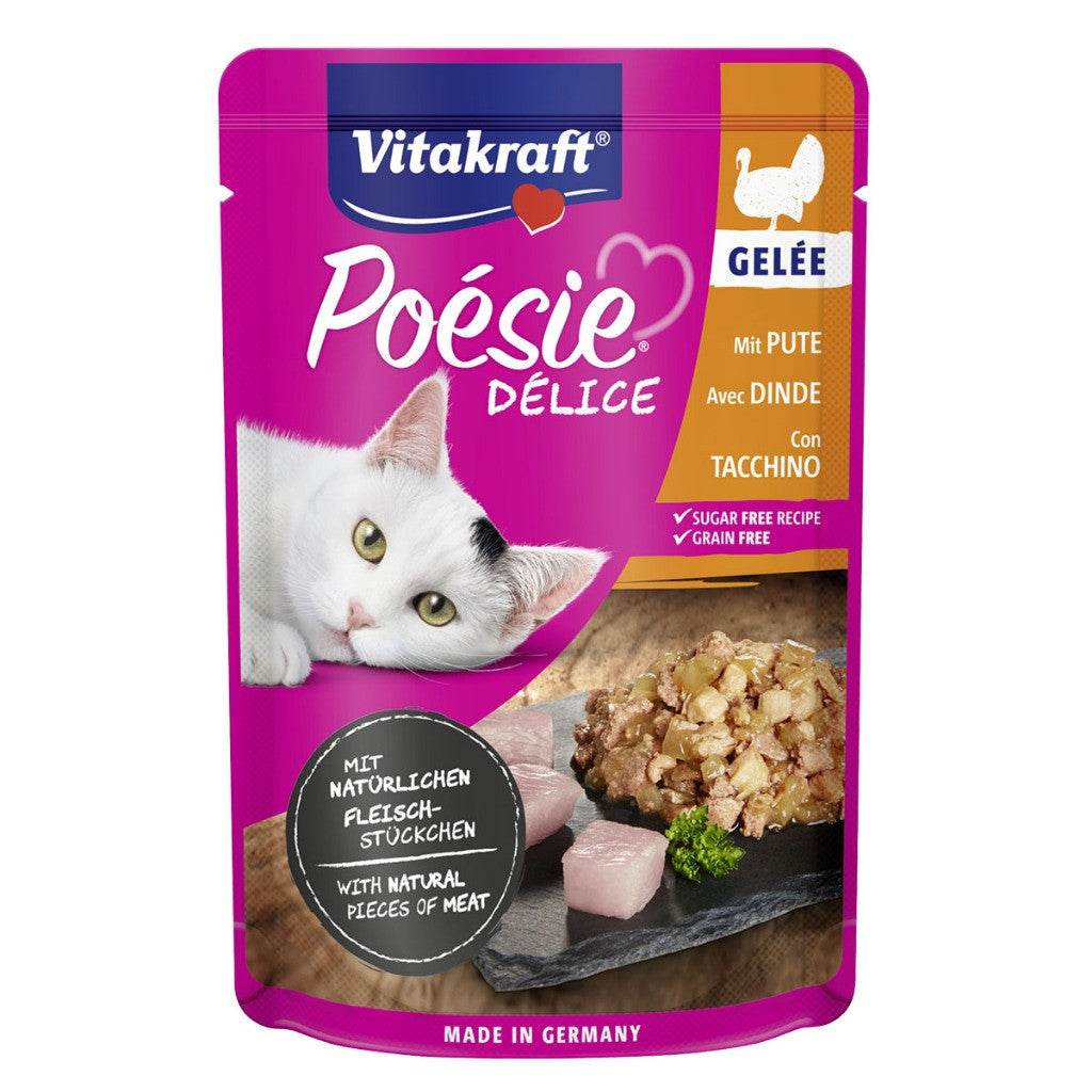 85g Vitakraft Poesie Delice Pouch Turkey | Jelly