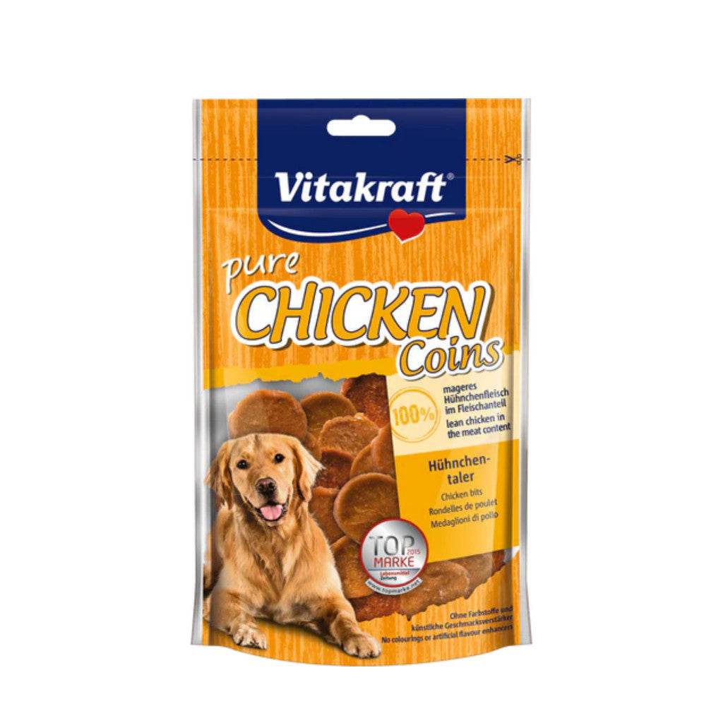 Vitakraft Dog Treats 80g – Pure Chicken, Beef, Lamb, Duck & More Chicken Coin