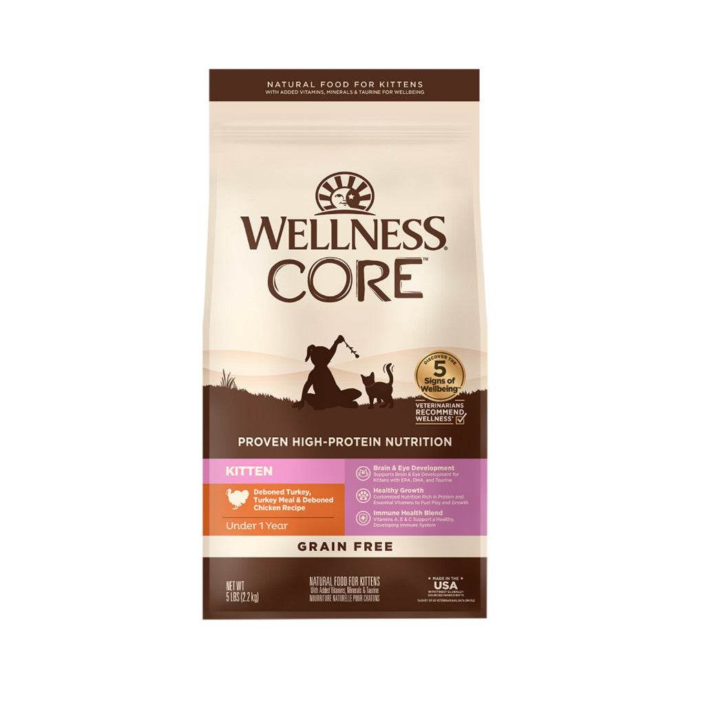 Wellness CORE Grain-Free Dry Cat Food Kitten 5lbs