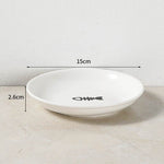 Pet Ceramic Bowl Fish Bone Plate