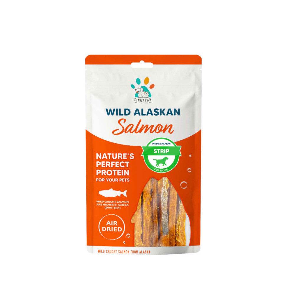 Singapaw Salmon & Pollock Cat & Dog Treats Salmon Strip