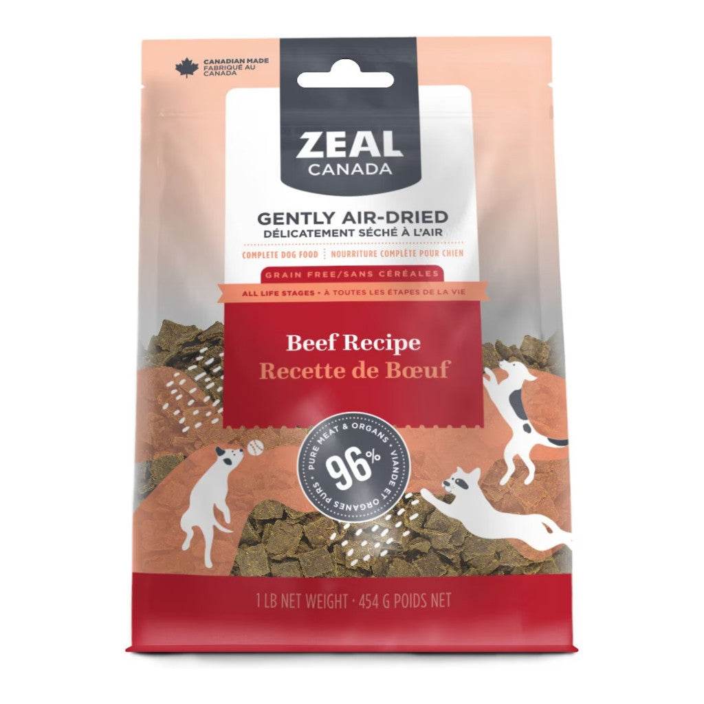 454g Zeal Canada Air-Dried Dog Food Beef
