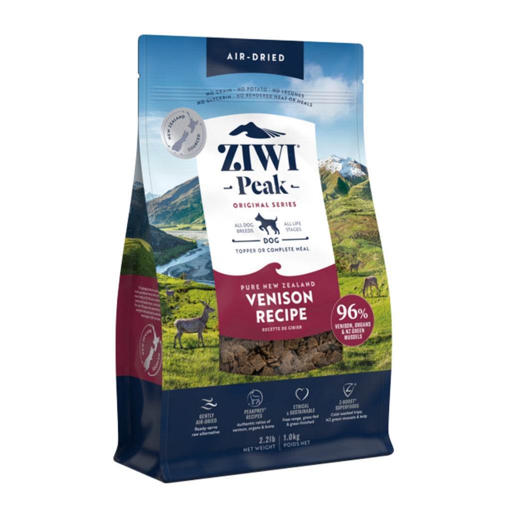 ZIWI Peak Air-Dried Dog Food 1kg – High-Protein, Grain-Free Premium Dog Nutrition Venison Air Dried Dog Food 1kg