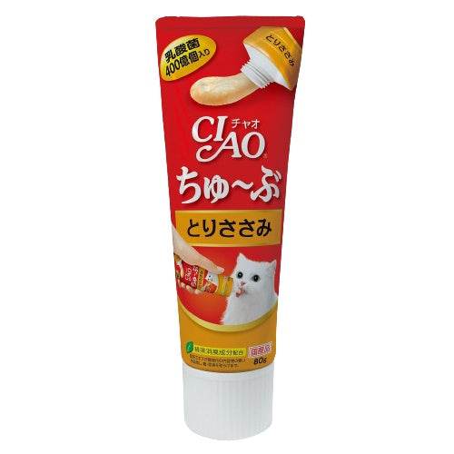 Inaba Ciao Churu Tube Type Cat Treats 80g CS-153 Chicken Fillet