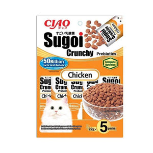 Ciao Sugoi Crunchy Prebiotics Cat Treats 110g (22g x 5)