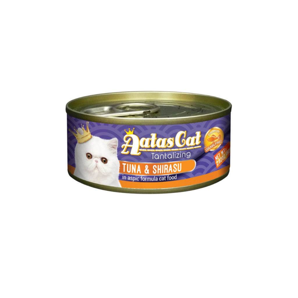 Bundle of 24 Aatas Cat Tantalizing Tuna Can 80g Tuna & Shirasu