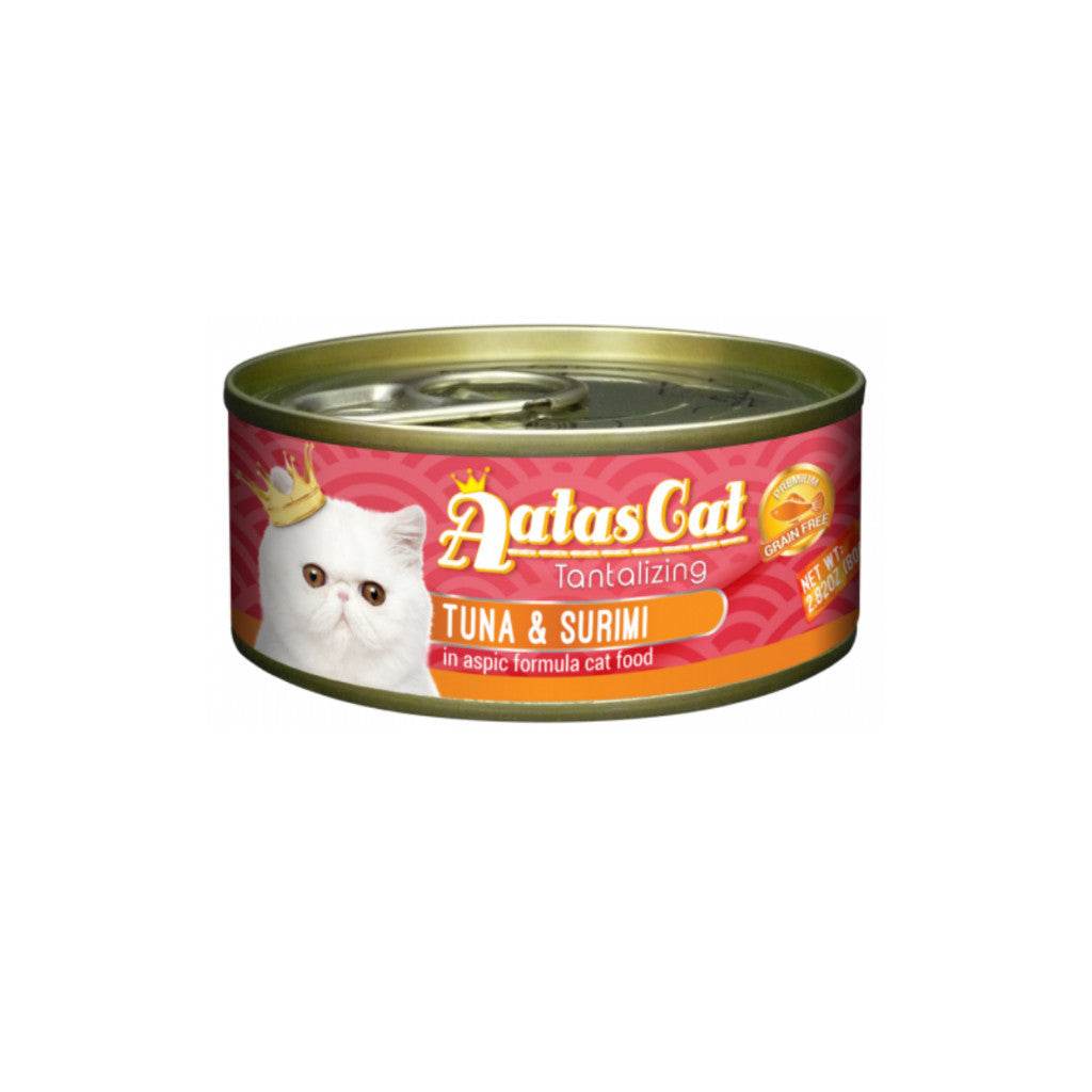Bundle of 24 Aatas Cat Tantalizing Tuna Can 80g Tuna & Surimi