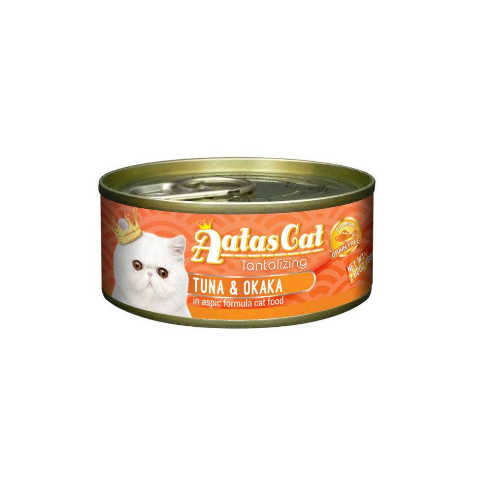 Bundle of 24 Aatas Cat Tantalizing Tuna Can 80g Tuna & Okaka