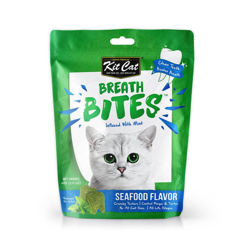 Kit Cat Kitty Crunch & Breath Bites 60g Breath Bites Seafood