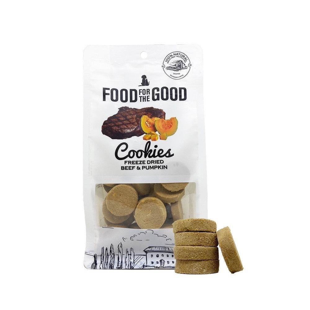 Food For The Good Freeze-Dried & Air Dried Treats Freeze Dried Beef Pumpkin Cookie
