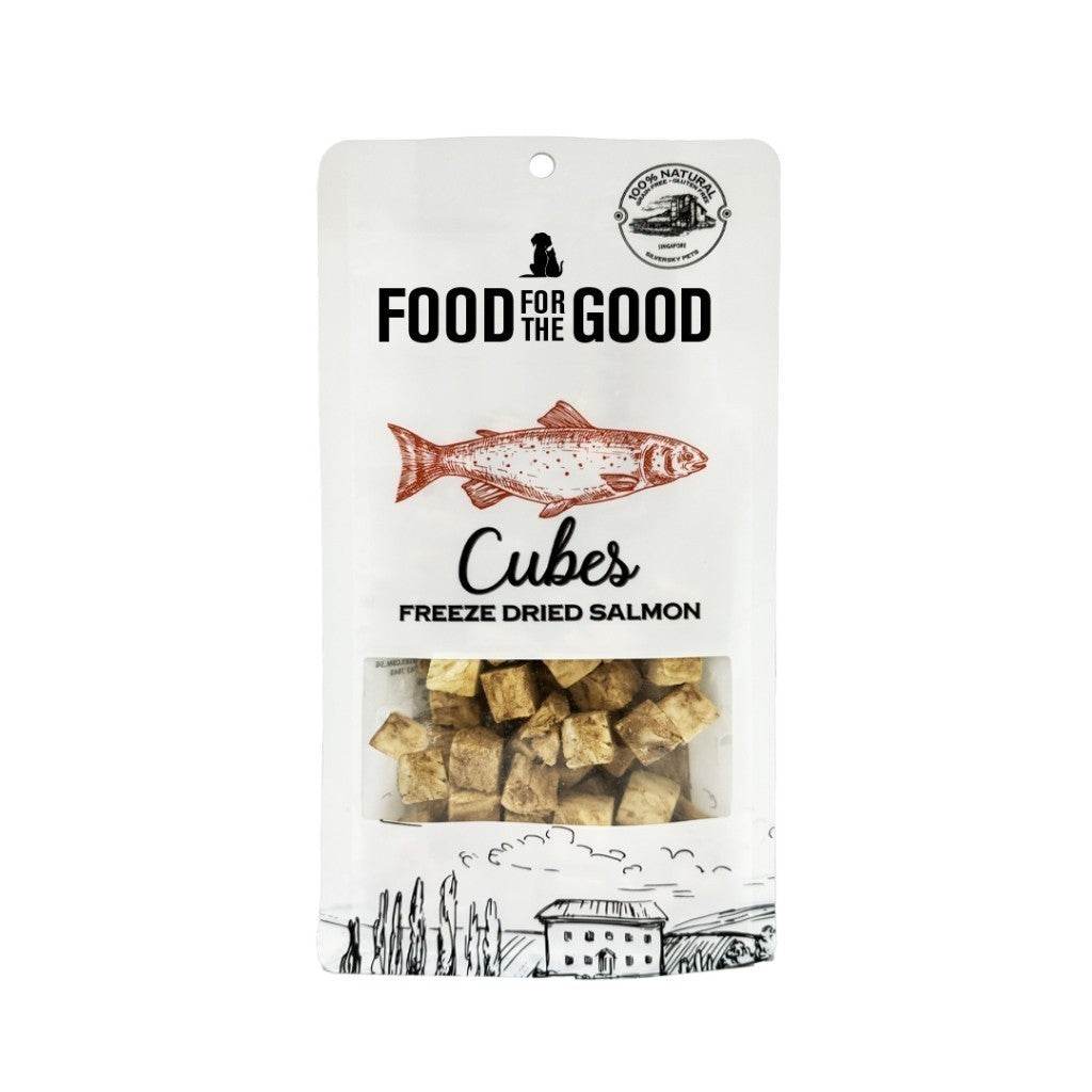 Food For The Good Freeze-Dried & Air Dried Treats Freeze Dried Salmon Cubes 70g