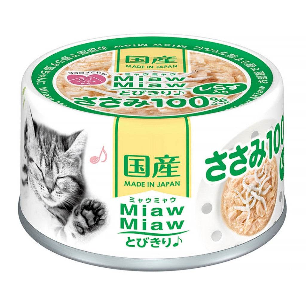 [Bundle of 24] Aixia Miaw Miaw Tobikiri Wet Cat Canned Food 60g