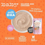 Schesir Baby Complete And Balanced Wet Food 70g Mousse Chicken & Salmon