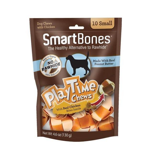 Smartbones Classic Bone Chews PlayTime Peanut Butter - Small 10pcs