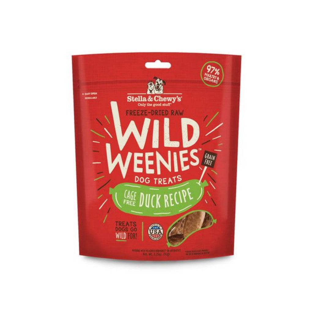 Stella & Chewy's Wild Weenies Dog Treats Duck 3.25oz