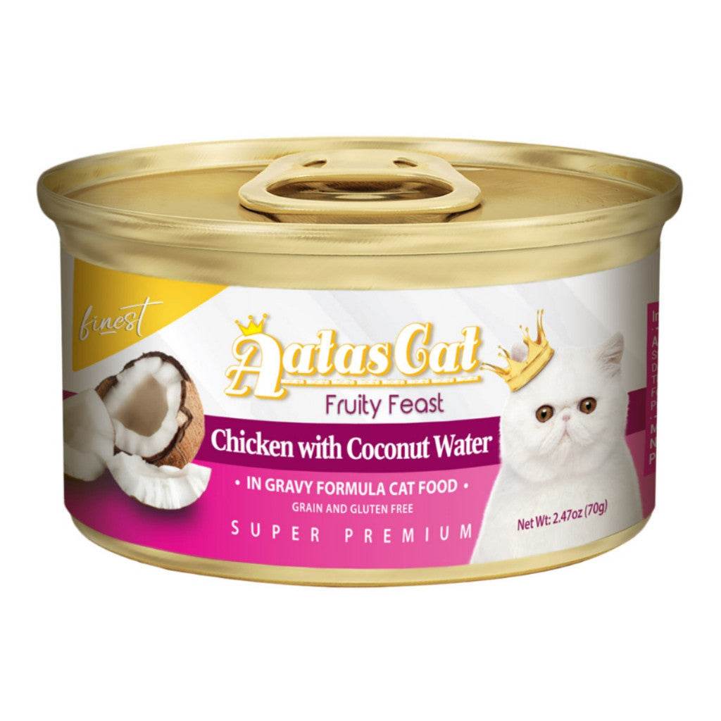 Aatas Cat Wet Food 70g-80g - Fruity Feast Chicken Coconut H20