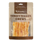 Afreschi Natural Turkey Tendon Dog Chews – Long-Lasting Dental Treats for Dogs Tendon Strip