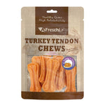 Afreschi Natural Turkey Tendon Dog Chews – Long-Lasting Dental Treats for Dogs Pressed Tendon Bone