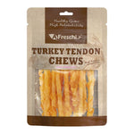 Afreschi Natural Turkey Tendon Dog Chews – Long-Lasting Dental Treats for Dogs Tendon Coil (L)