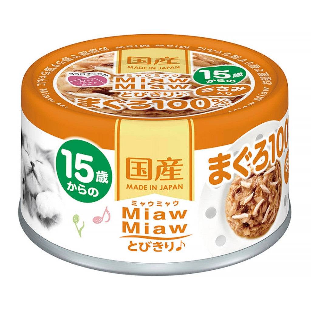 [Bundle of 24] Aixia Miaw Miaw Tobikiri Wet Cat Canned Food 60g