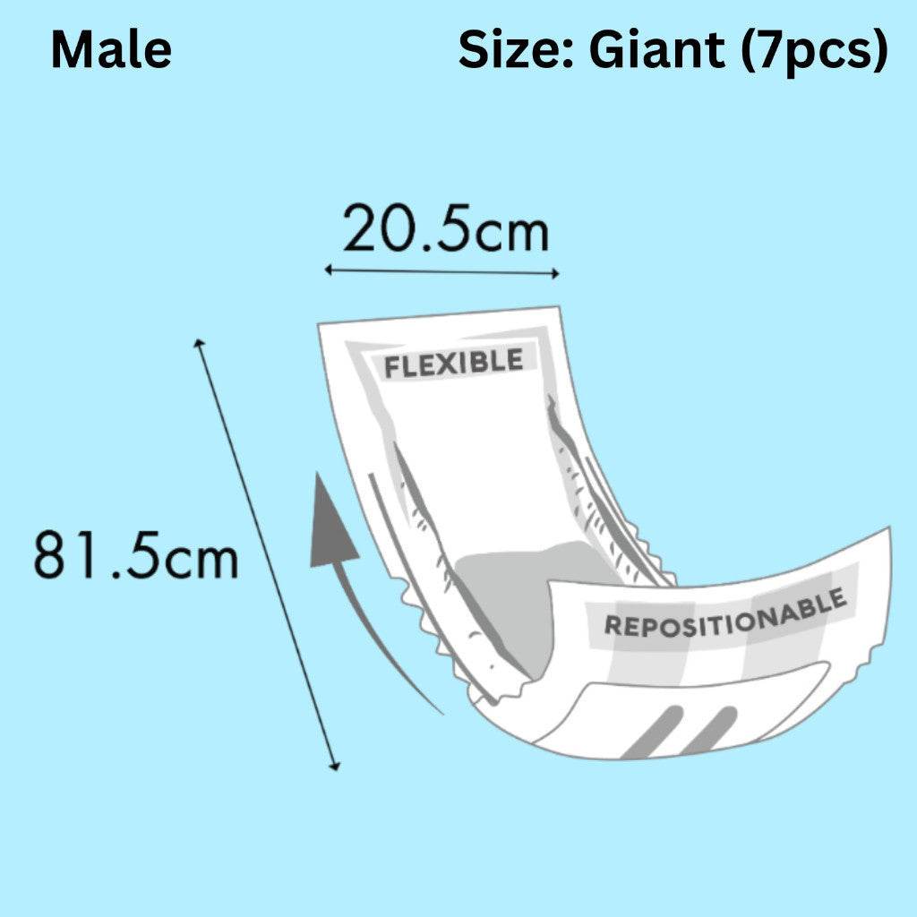 Altimate Pet Antibacterial Disposable Male Wraps Male Giant 7pcs